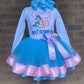 Bluey tutu outfit (2 layer tutu)