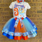 Blues Clues Ribbon Trimmed tutu outfit (3 layer tutu)