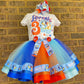 Blues Clues Ribbon Trimmed tutu outfit (3 layer tutu)