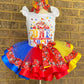 Minnie Mouse tutu outfit (3 Layer ribbon trimmed tutu)