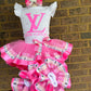 Designer Tutu Outfit with matching Socks and Bow ( Read Description)
