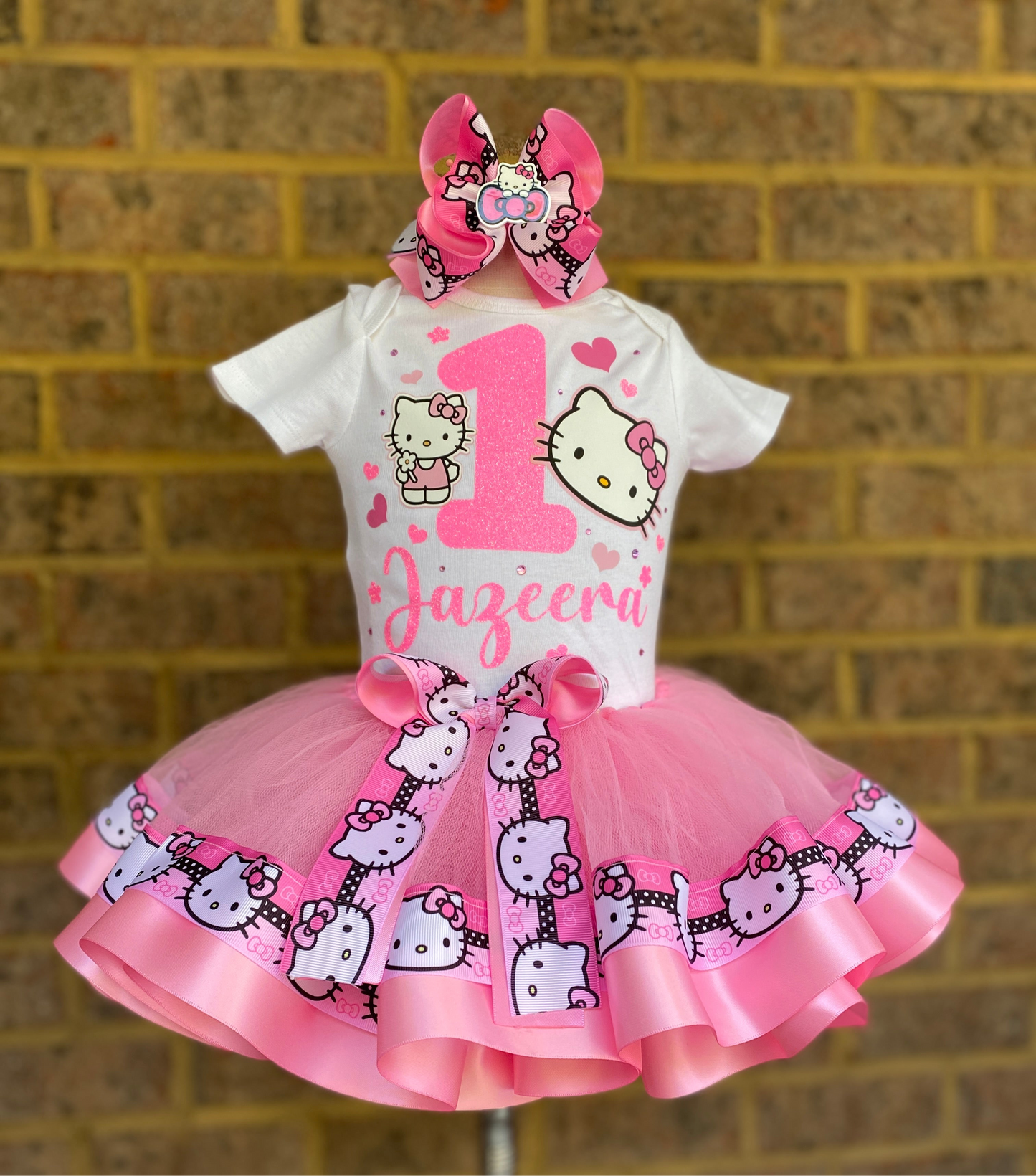 Hello Kitty Tutu Outfit Hello kitty birthday outfit Hello kitty tutu set