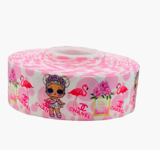 #C233 (Lol doll Ribbon 38mm/ 1.5 inches ) 🟢