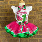 Melon Tutu Outfit (2 layer ribbon trim tutu)