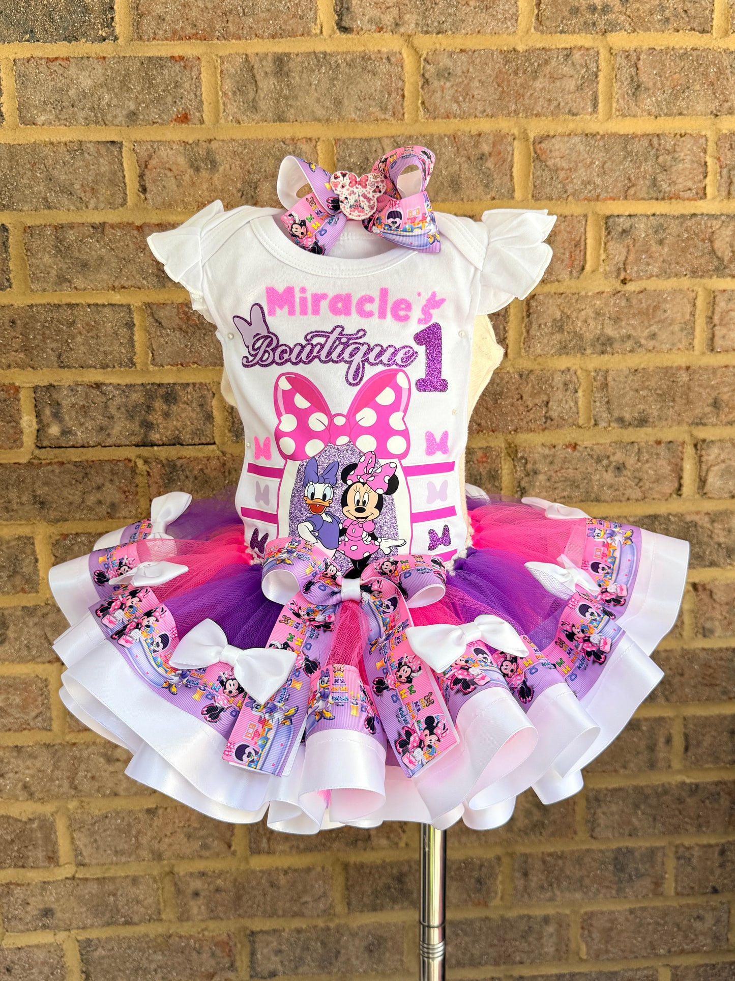 Minnie Tutu Outfit Minnie Birthday tutu set Minnie tutu Set
