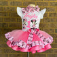 Minnie Mouse Tutu outfit ( 2 layer ribbon trim tutu)