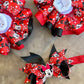Minnie Mouse Ruffle socks, Minnie Mouse tutu socks, Minnie Mouse hair accessories