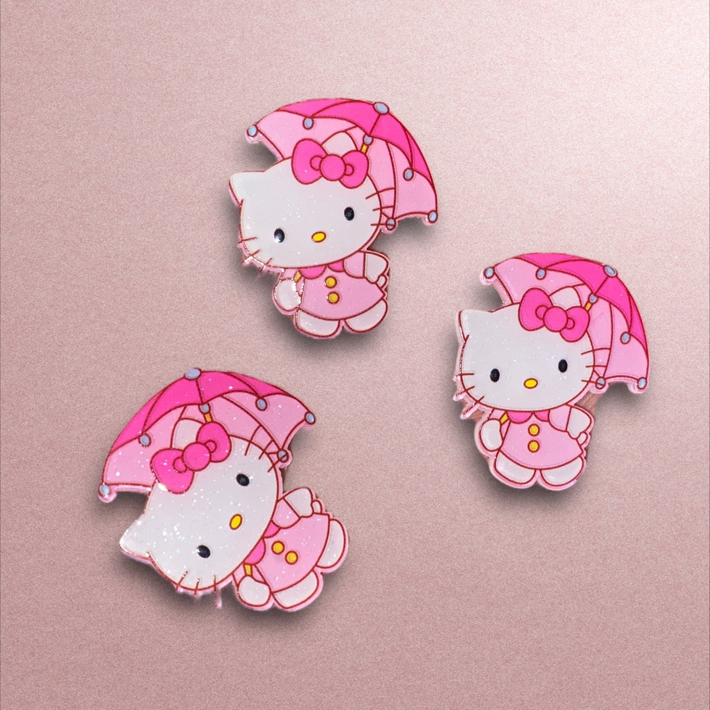 3D Hello Kitty Glitter Resin Planar (Price is for 1 piece)