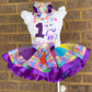 Word Party Tutu Outfit, word party birthday outfit, word party tutu set