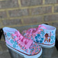 Moana Tutu Outfit, Moana Birthday tutu outfit, 2 Layer Ribbon Trimmed Moana tutu set with matching sneakers and socks.
