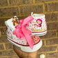Marsha and Bear Bling Converse Sneakers, Marsha and Bear Bling shoes