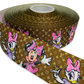 Minnie Mouse and Daphne duck Ribbon, 🟢 1.5 inch Ribbon