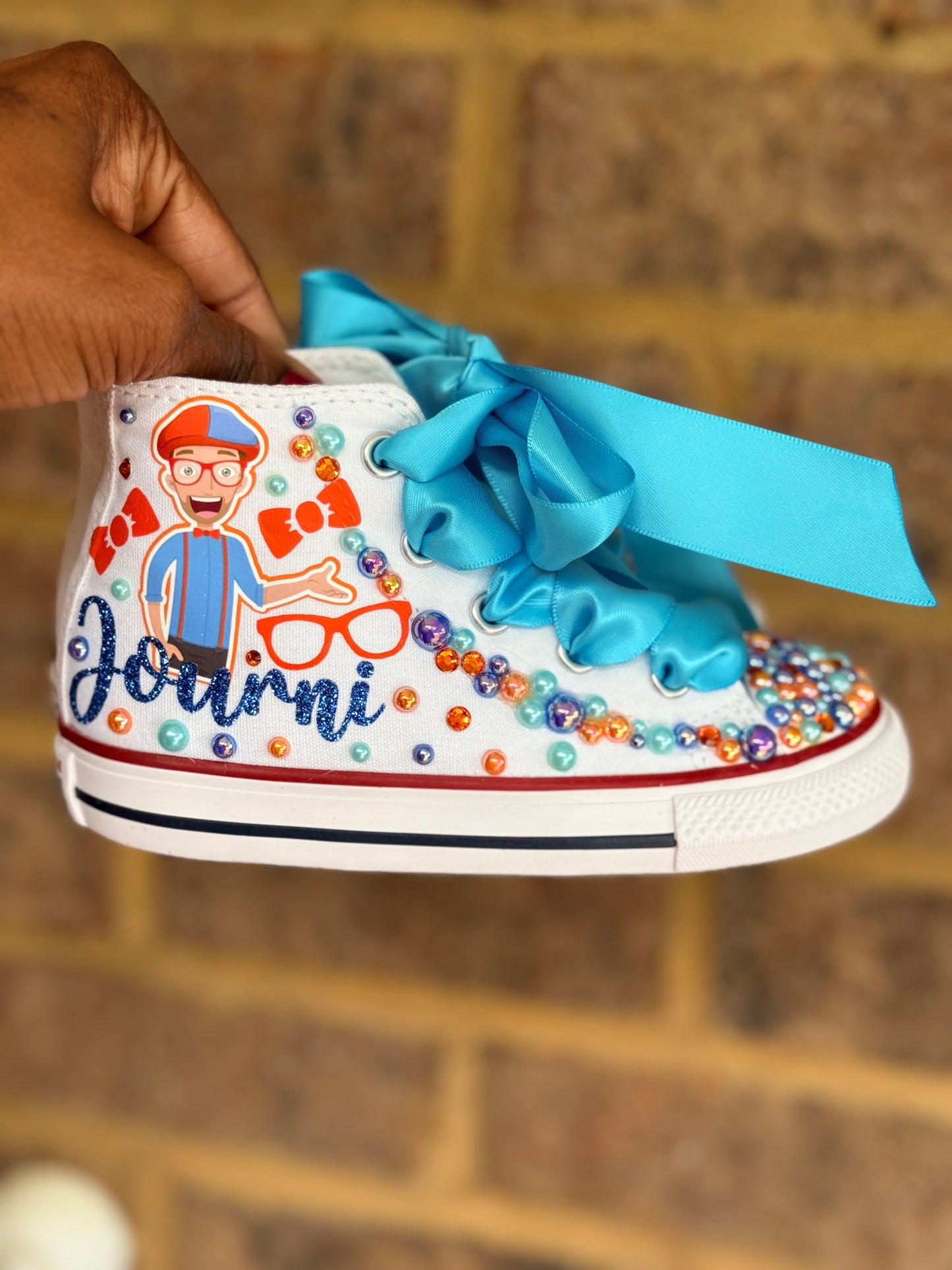 Blippi tutu set, Blippi tutu outfit with matching Socks shoes and hair accessory