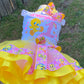 Tweety Bird Tutu Outfit (3 layer Ribbon Trimmed tutu outfit) Tweety3