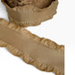 Brown Ruffle Edge Ribbon (per yard) 1.5 inch