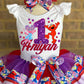 Elmo and Abby Tutu Outfit Elmo and Abby tutu set Elmo and Abby Birthday outfit