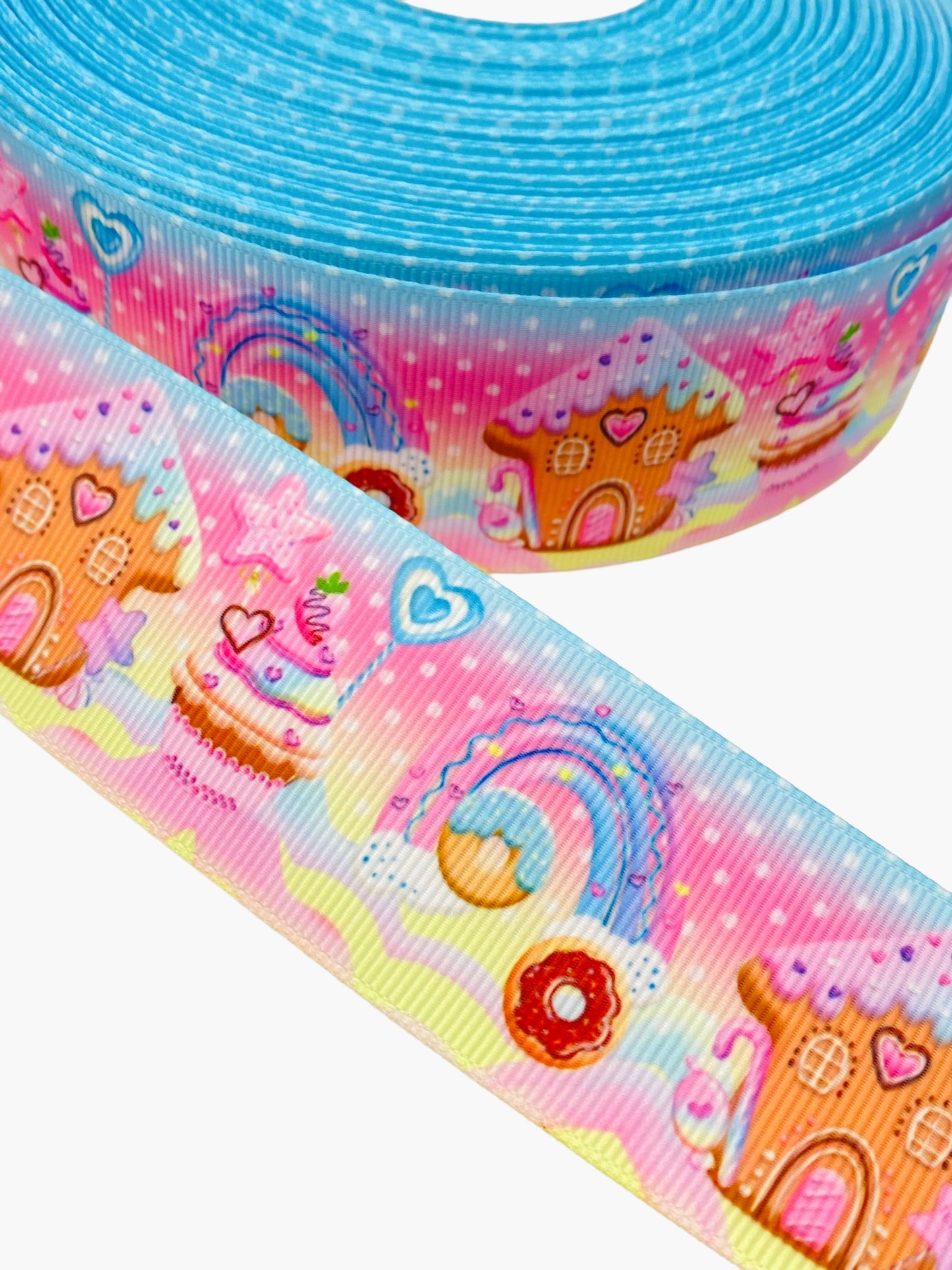 Cupcake Ribbon / candy land 38mm/1.5 Inch Ribbon (1 Yard)