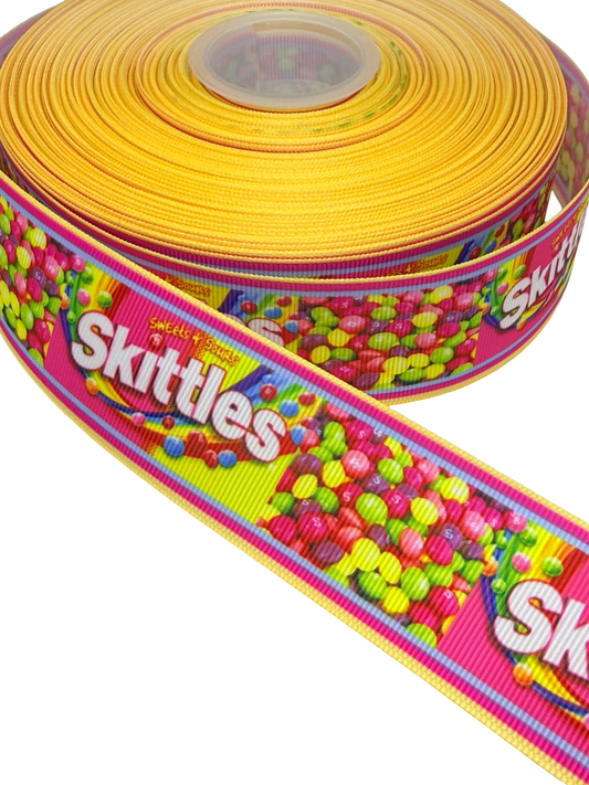 Skittles Ribbon, skittles 1.5 inch Ribbon 🟢