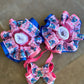 Angel and Stitch Ruffle Socks, Angel and stitch tutu socks, Angel and stitch hair Accessory