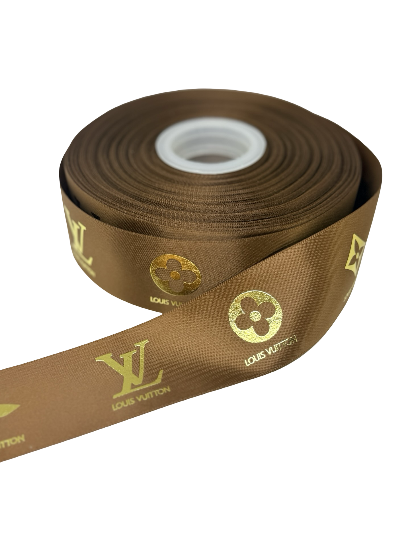 LV Ribbon (1 yard) 38mm/ 1.5 inches Foil Ribbon )