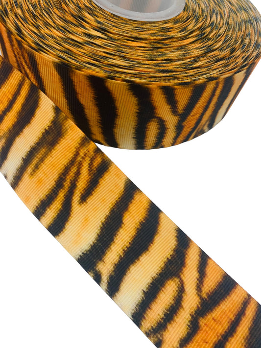 Tiger Print Ribbon 38mm/ 1.5 Inch Ribbon (1 Yard)                                 🎀  May New Arrival 🎀