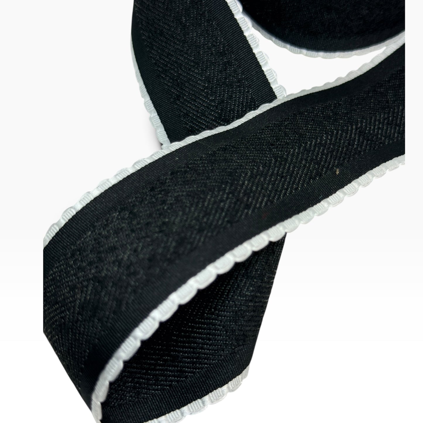 Black & White Ribbon ( per yard) 1.5 inch