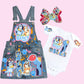Bluey Denim overall Dress, Bluey Jeans outfit, Bluey Overall