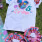 Little Mermaid Denim overall , Little mermaid jeans Overall with Socks and Bows