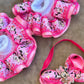 Minnie Mouse Ruffle socks, Minnie Mouse tutu socks, Minnie Mouse hair accessories