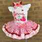Strawberry Tutu Outfit, Berry First Birthday tutu set