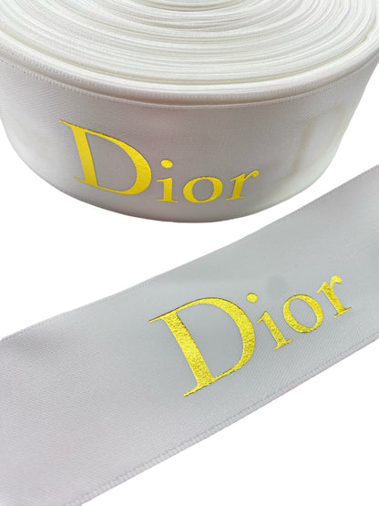 Designer Satin Ribbon, (38mm/1.5 inches) Foil Ribbon