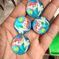 Glass Embellishments ( set of 4)