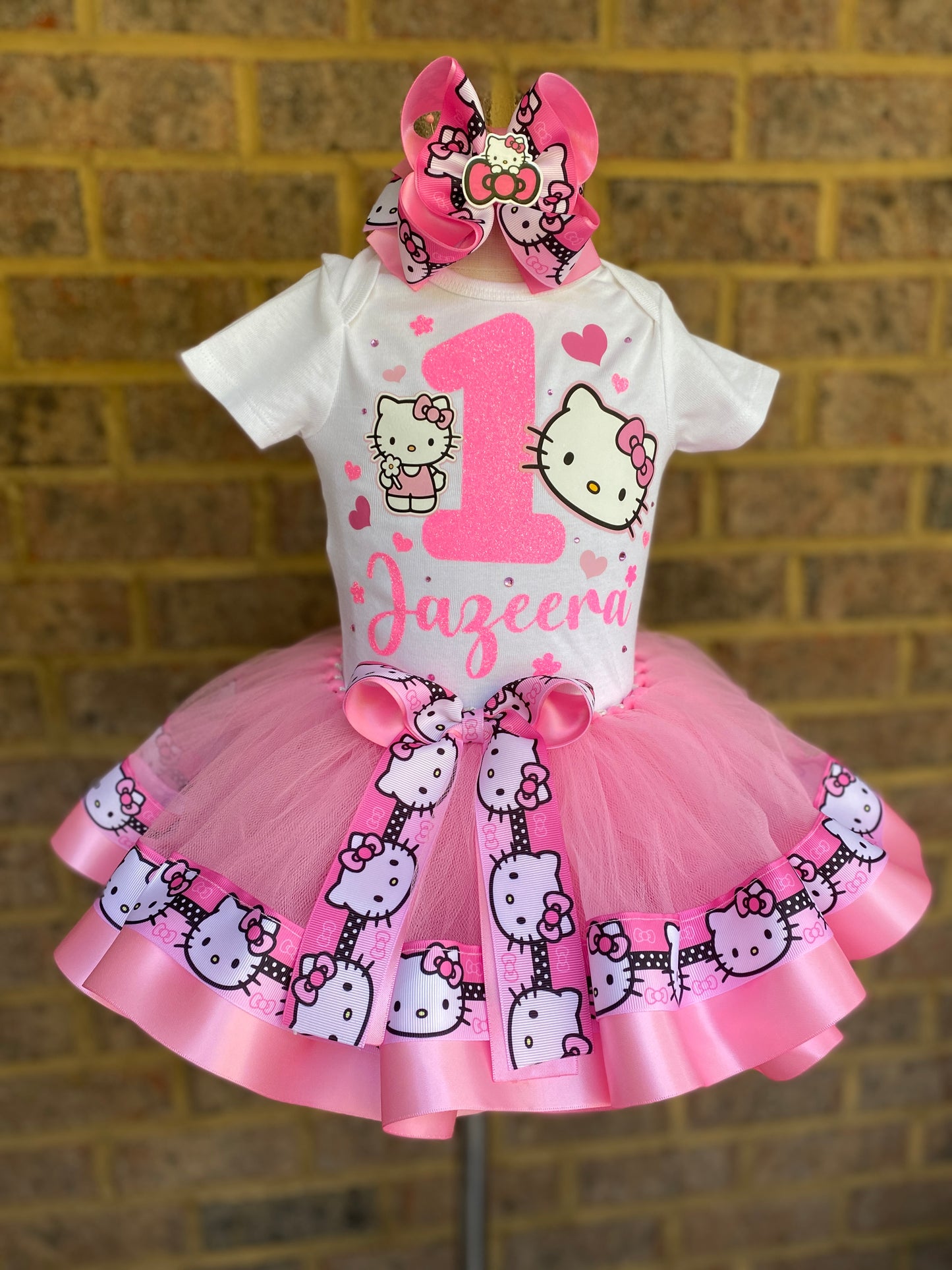 Hello Kitty Tutu Outfit Hello kitty birthday outfit Hello kitty tutu set