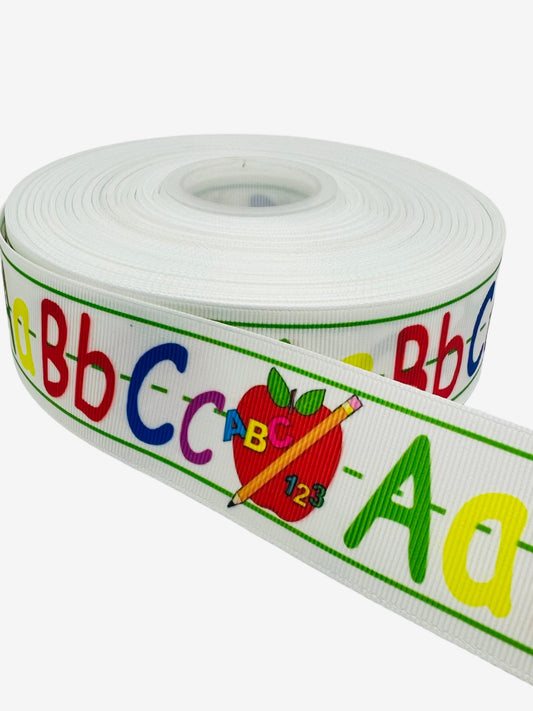 School Ribbon Ribbon (38mm / 1.5 inch Ribbon, (1 Yard)