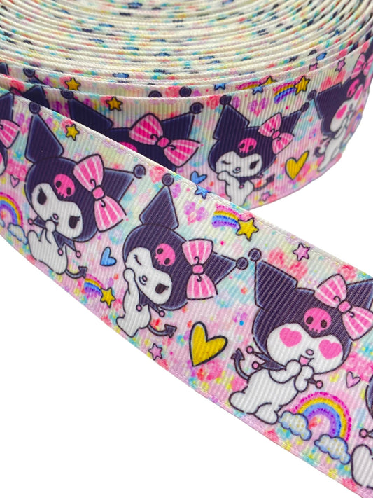 38mm / 1.5 inch Ribbon, kuromi Ribbon (1 Yard) 🎀April New🎀