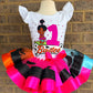 Flint Stone Tutu set, Flint stone Birthday tutu outfit with matching socks