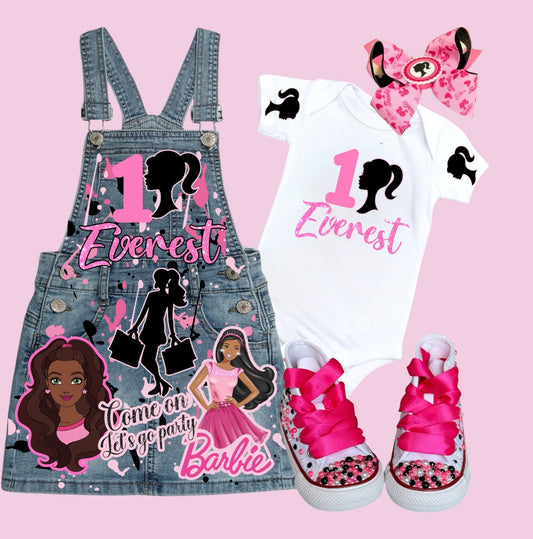 Barbie Denim Overall, Barbie Overall Denim Dress, Barbie Jeans outfit