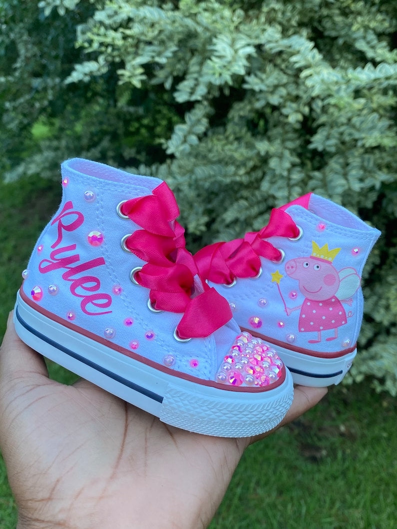 Peppa Pig Bling Converse Shoes