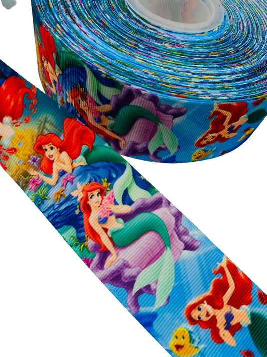 Little Mermaid Ribbon 38mm/1.5 Inch Ribbon (1 Yard)🎀 May New Arrival🎀