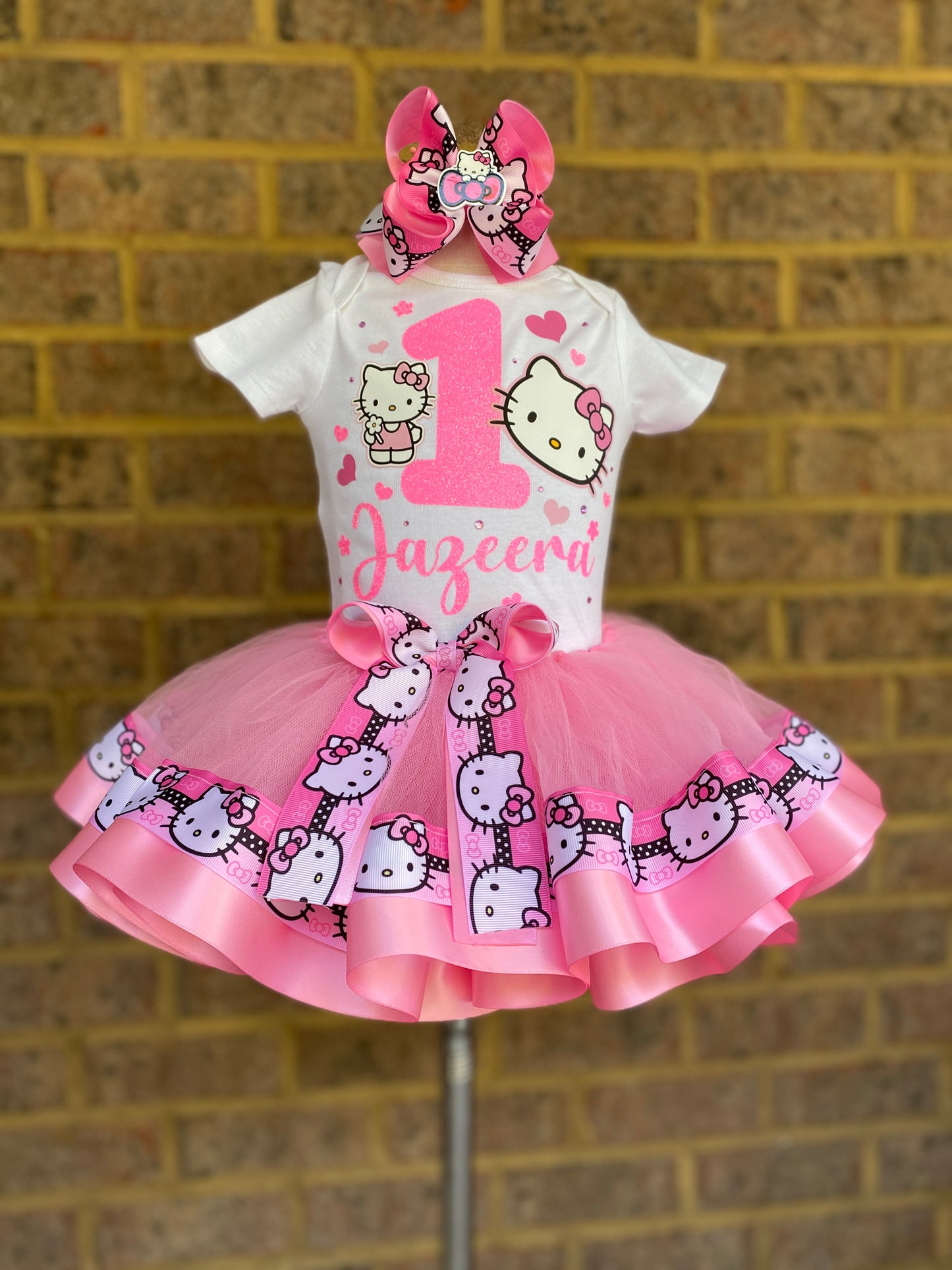 Hello Kitty Tutu Outfit Hello kitty birthday outfit Hello kitty tutu set