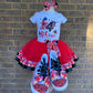 Miraculous Ladybug Tutu outfit, with shoes and Bow. Tutu4