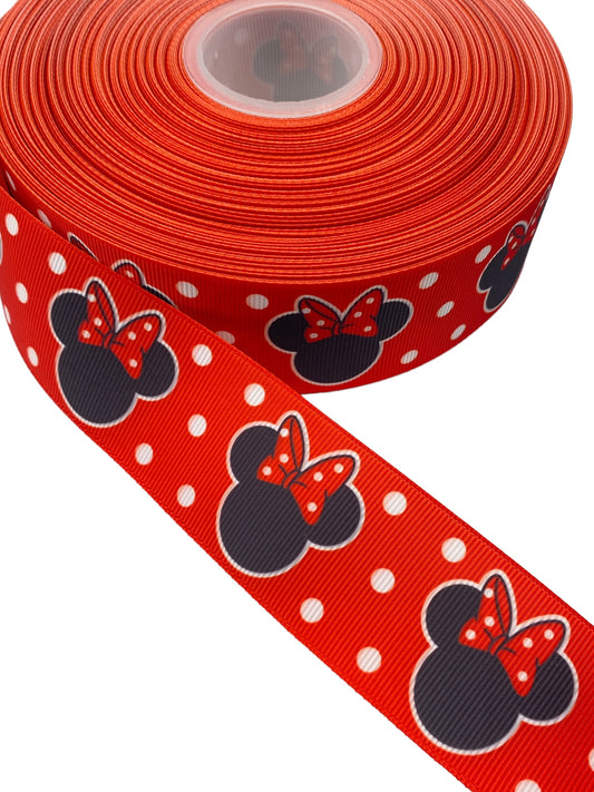 Minnie Mouse Ribbon 38mm/ 1.5 Inch Ribbon (1 Yard)                                 🎀  May New Arrival 🎀