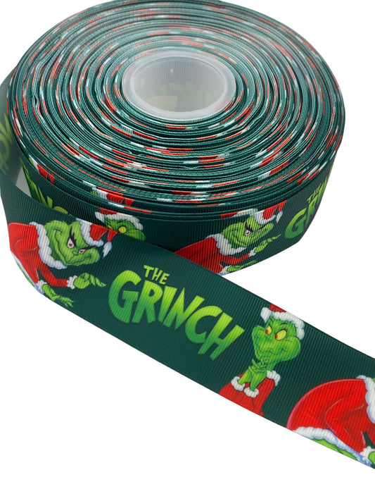 Christmas ribbon, Grinch Ribbon, 38mm/1.5 inches