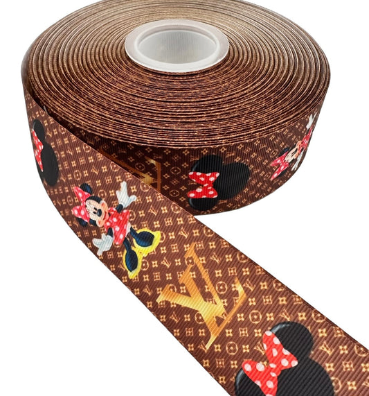 (38mm / 1.5 inch Ribbon, Lv Brand Ribbon (1 Yard)