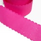 Pink wavy edge Glitter Ribbon(per yard ) 1.5 inch