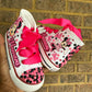 Minnie Mouse Bling Converse Sneakers, Minnie Mouse personalized Bling sneakers
