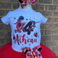 Miraculous Ladybug Tutu outfit with matching Hair Bow. Tutu3