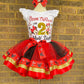 Minnie Mouse Tutu Outfit Set (3 layer Ribbon Trimmed tutu outfit) Minnie Outfit 1