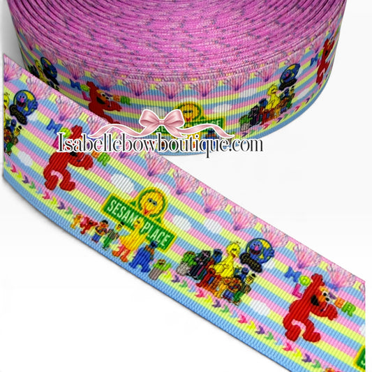 Sesame Street Ribbon | 1.5 inch  Sesame Street Ribbon