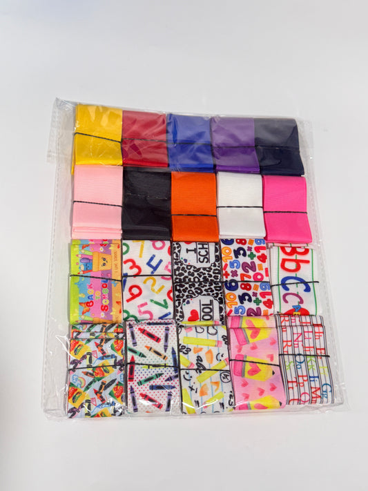 School Ribbon Bundle Deal 20 yards total